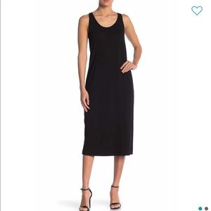 Philosophy Black Scoop Midi Dress Small NWT